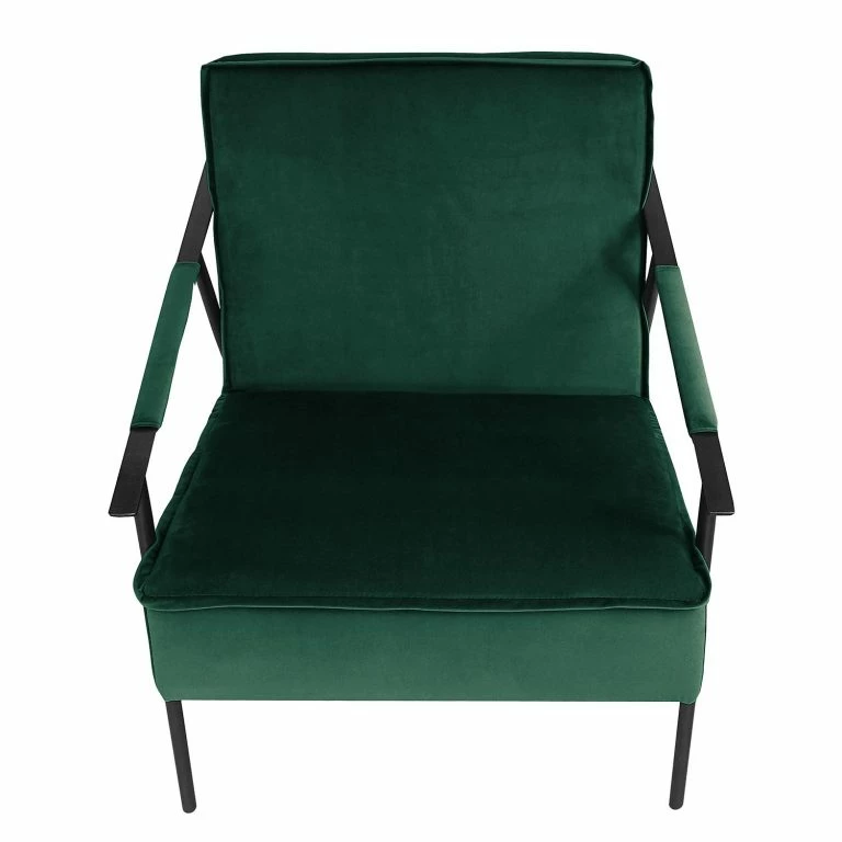 Loftscape Jack & Alice Fauteuil Canoas II – Velours – Velours Ravi: Vert Vieilli