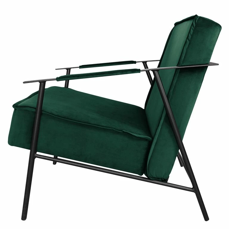 Loftscape Jack & Alice Fauteuil Canoas II – Velours – Velours Ravi: Vert Vieilli
