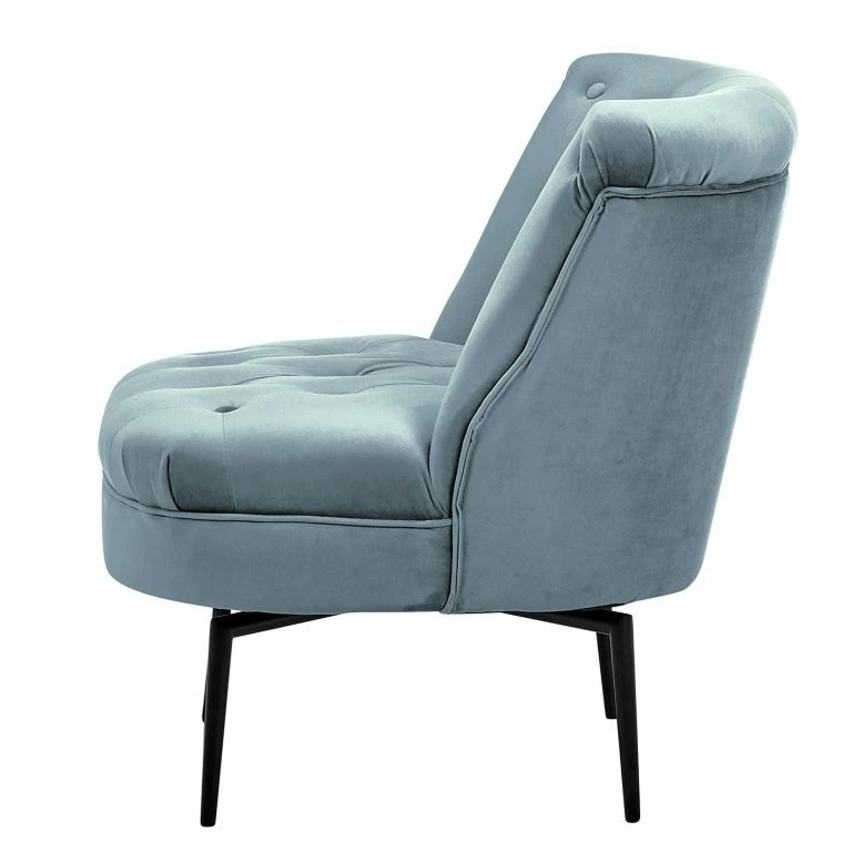 Loftscape Jack & Alice Fauteuil Jonas II – Velours – Bleu Pastel
