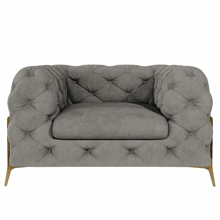 Loftscape Jack & Alice Fauteuil Laviva II – Velours Ravi: Taupe