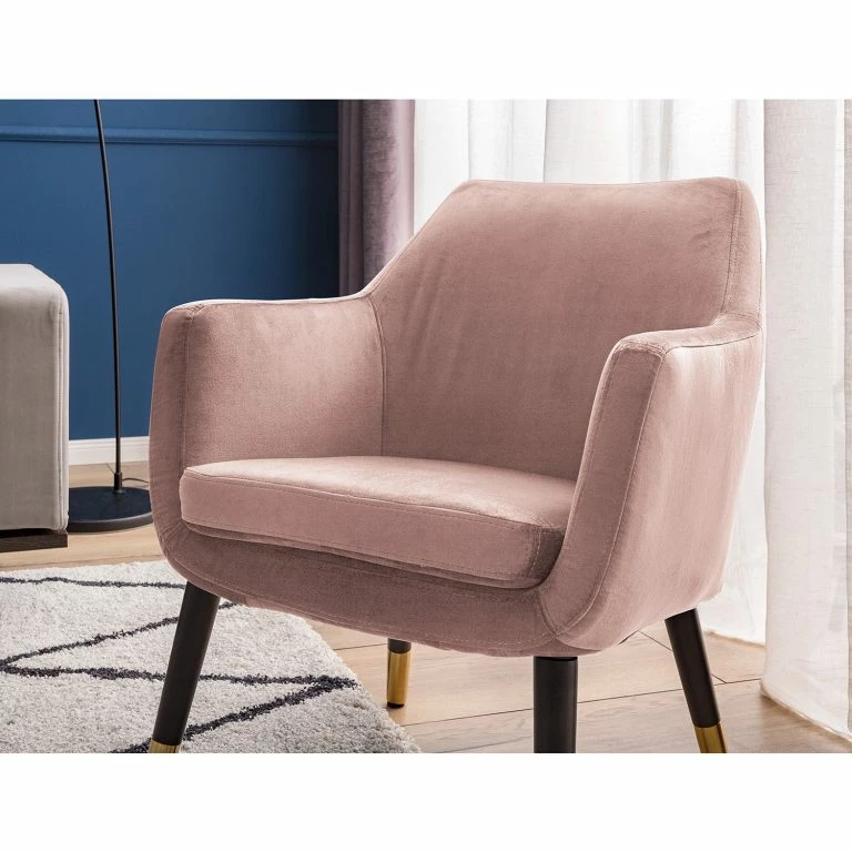 Loftscape Jack & Alice Fauteuil Nicholas – Velours – Lavande