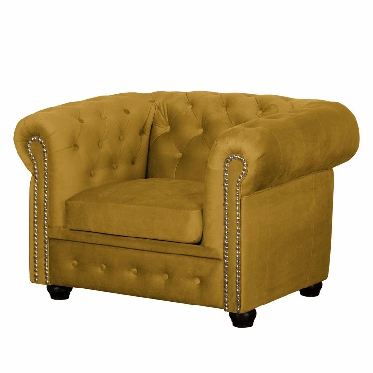 loftscape Jack & Alice Fauteuil Torquay II – Jaune moutarde