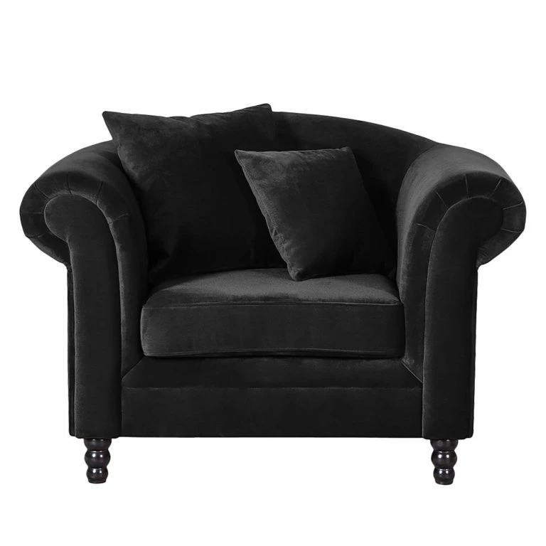 Loftscape Jack & Alice Fauteuil York – Velours Anthracite