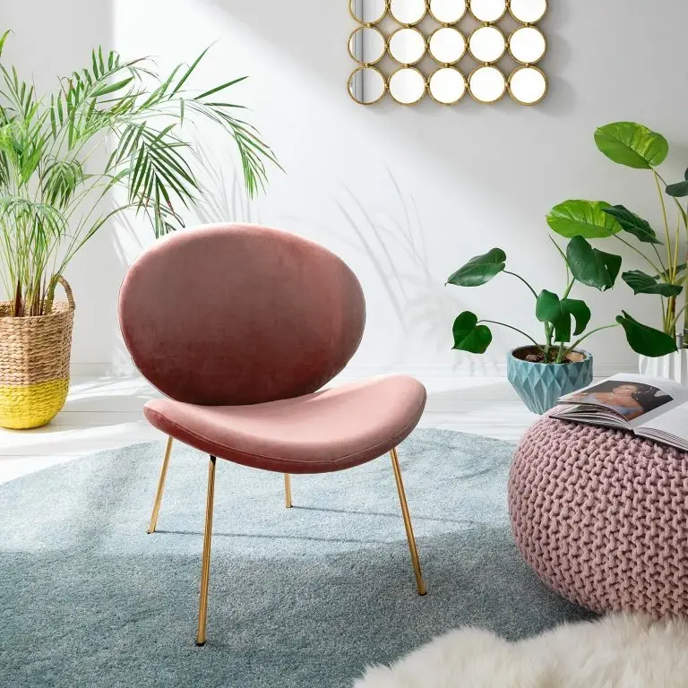 Loftscape Jack & Alice Fauteuil Zadar – Velours – Rose Vieilli