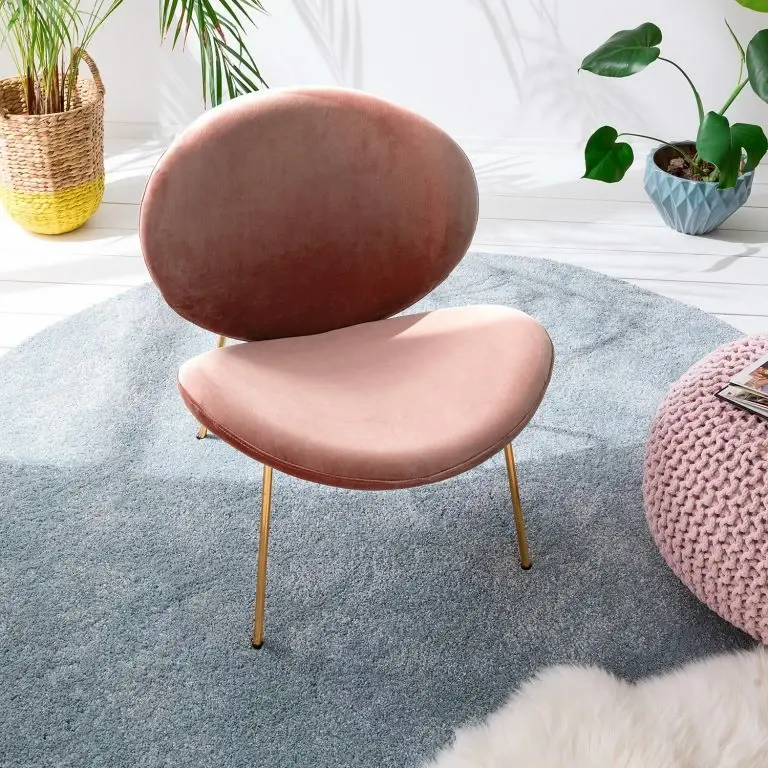 Loftscape Jack & Alice Fauteuil Zadar – Velours – Rose Vieilli