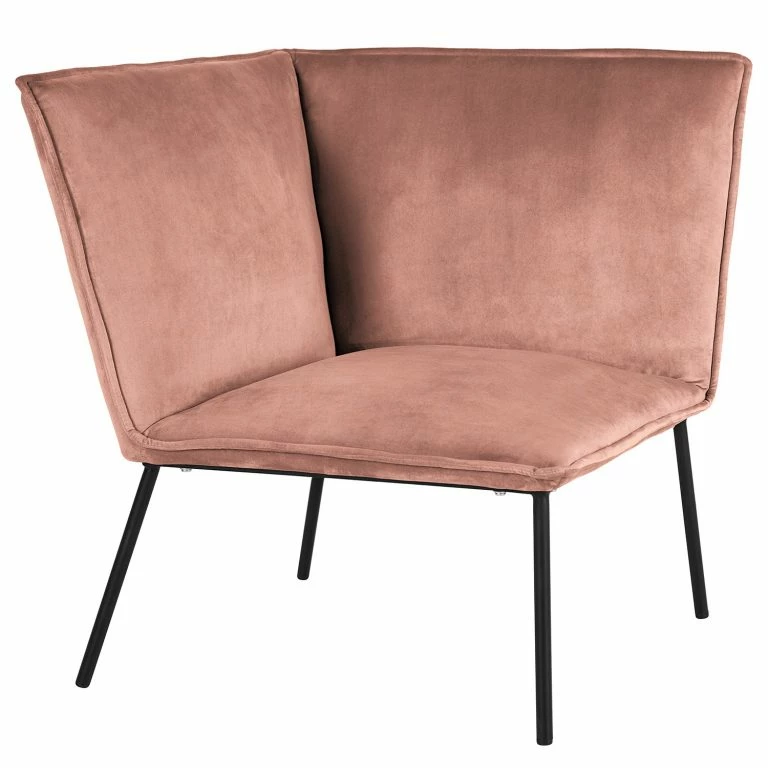 Loftscape Jack & Alice Grand Canapé Dorado – Velours – Rose Vieilli