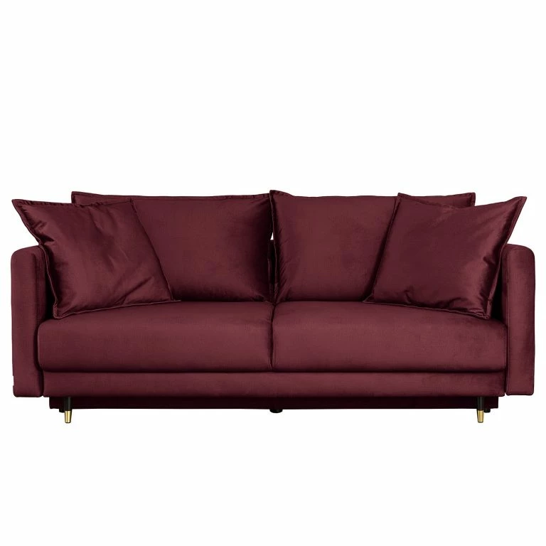 Loftscape Jack & Alice Grand Canapé Oakpark – Velours – Velours Onoli: Bordeaux