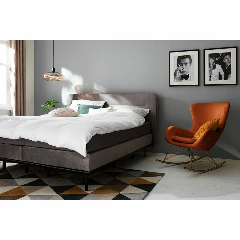 Loftscape Jack & Alice Rocking Chair Skamby – Velours – Terre Cuite