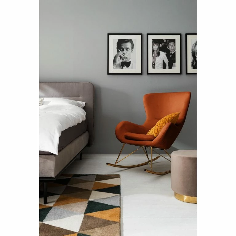 Loftscape Jack & Alice Rocking Chair Skamby – Velours – Terre Cuite