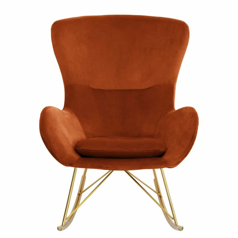 Loftscape Jack & Alice Rocking Chair Skamby – Velours – Terre Cuite