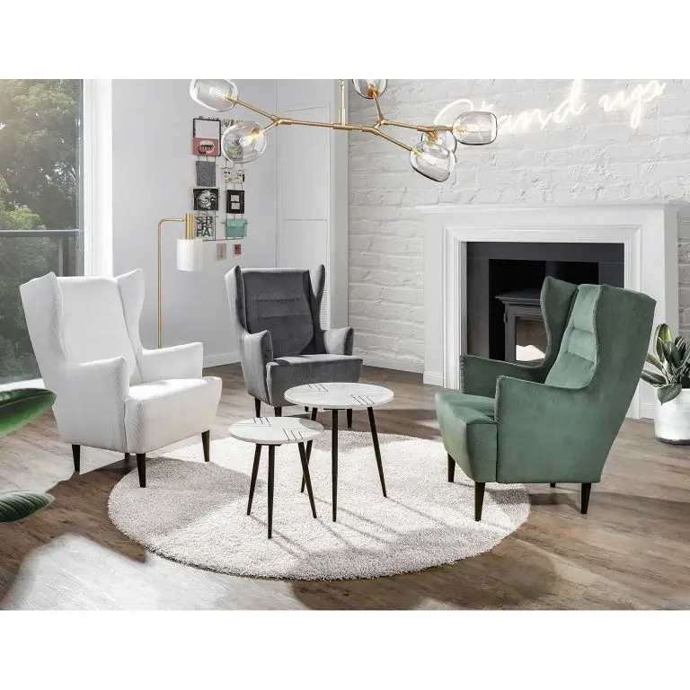 Loftscape Jack & Alice Tables Gigognes Marbollo IV (2 éléments) – Marbre / Métal – Blanc / Noir