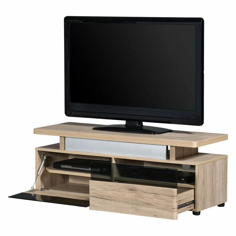 Loftscape Jahnke Meuble TV CU-Libre 220 – Imitation Chêne De Sanremo / Noir