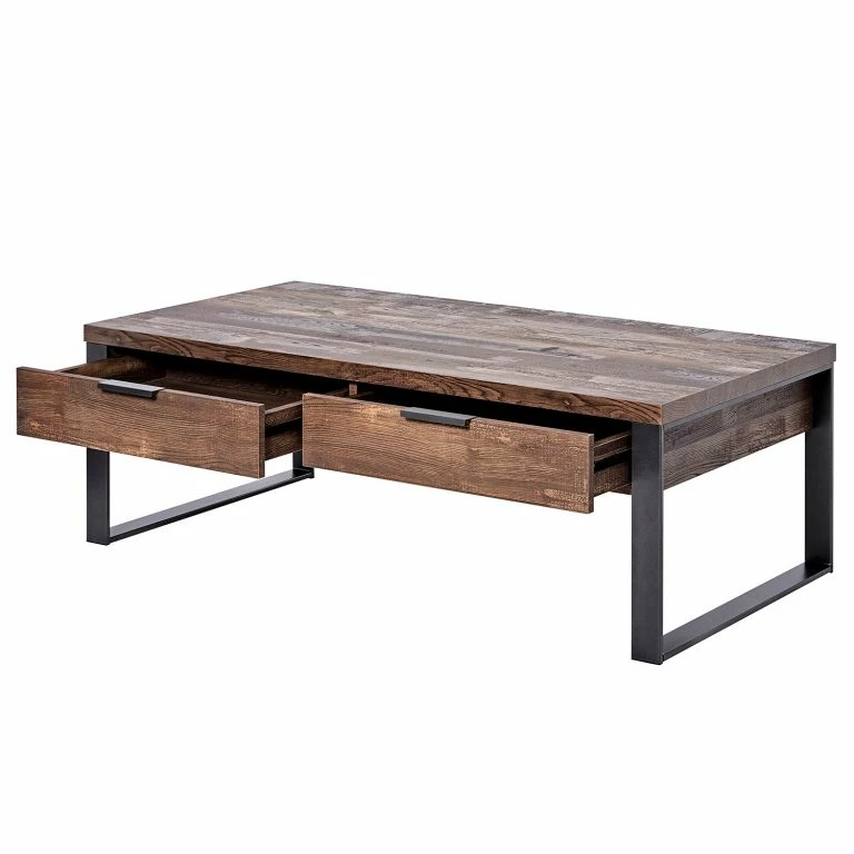 Loftscape Jahnke Table Basse Loop – Imitation Chêne Rustique