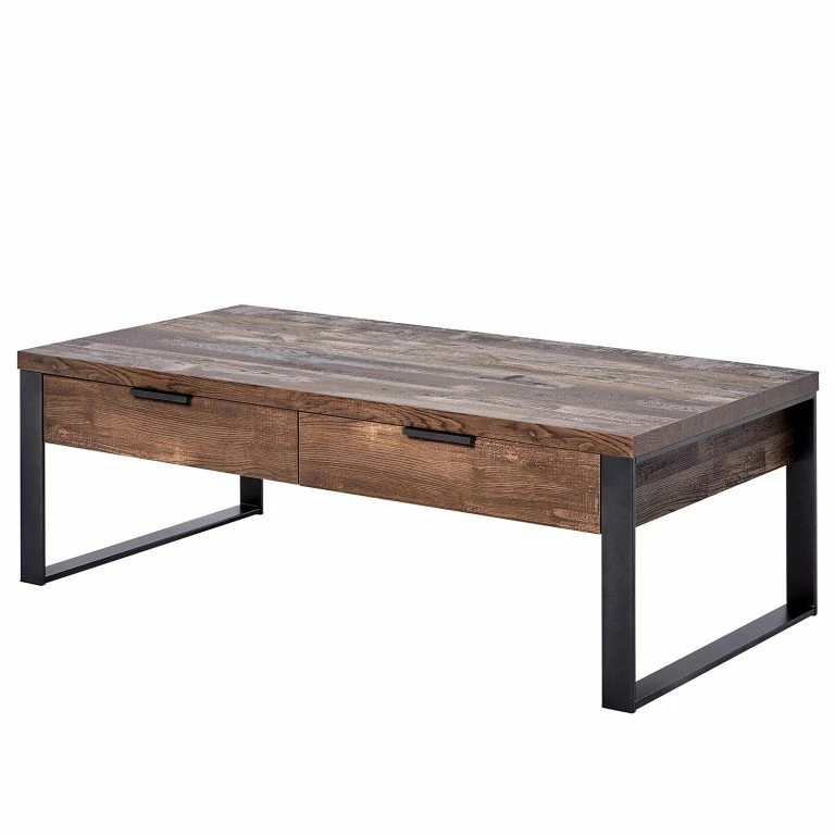 Loftscape Jahnke Table Basse Loop – Imitation Chêne Rustique