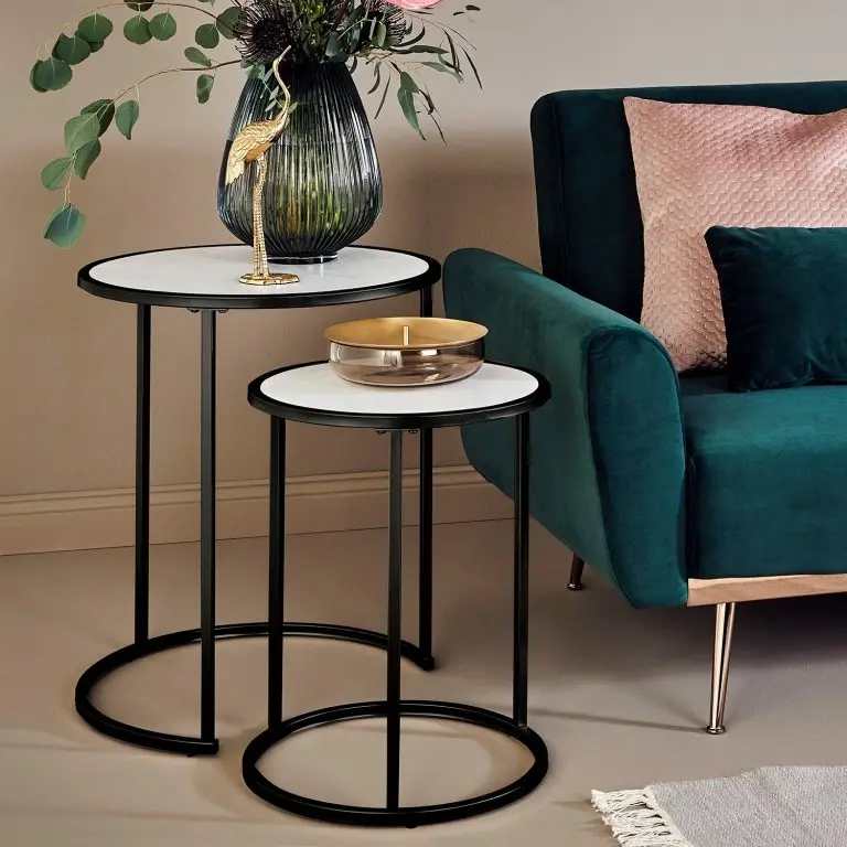 Loftscape Jahnke Tables Gigognes Sol I (lot De 2) – Noir