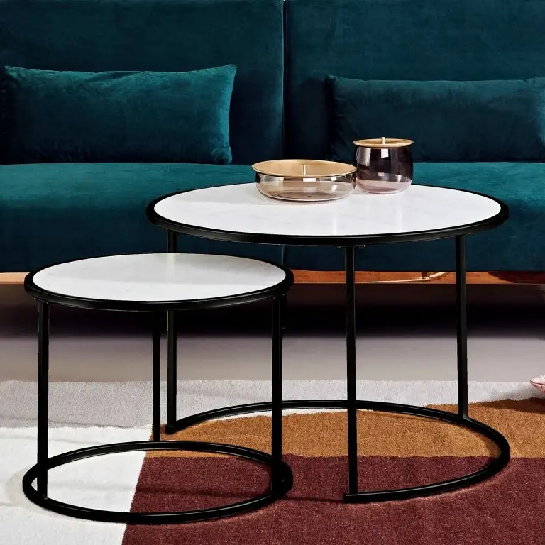 Loftscape Jahnke Tables Gigognes Sol II (lot De 2) – Noir