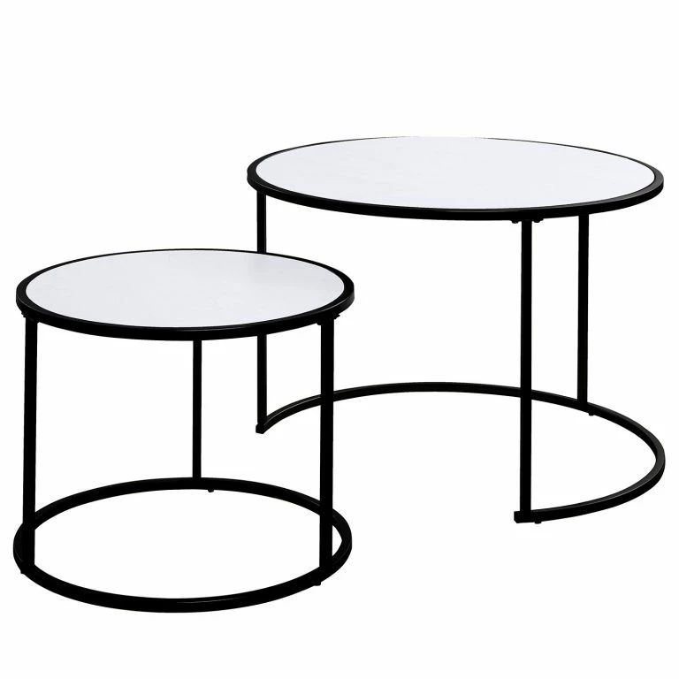 Loftscape Jahnke Tables Gigognes Sol II (lot De 2) – Noir