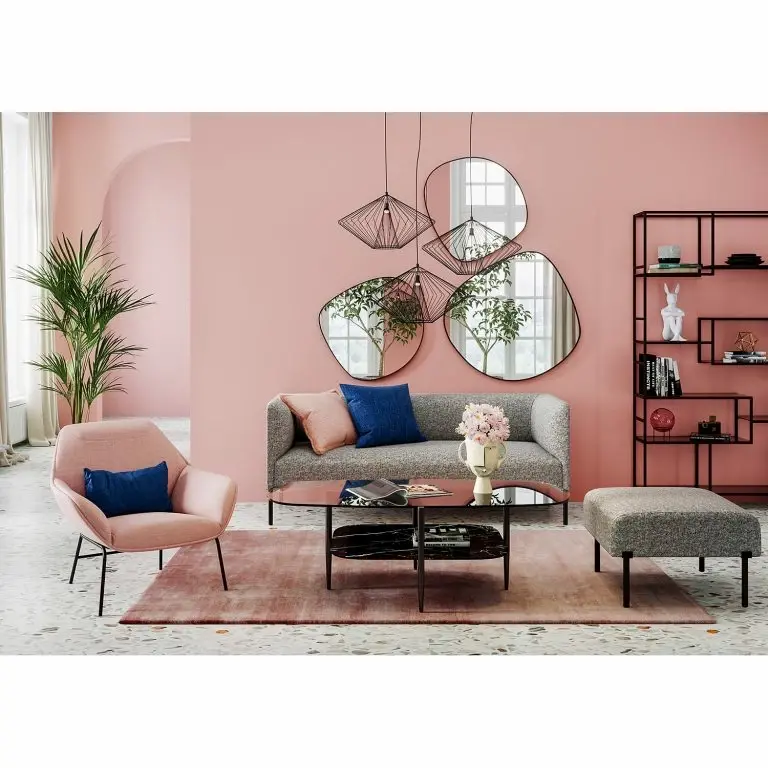 Loftscape Kare Design Table Basse Nellie – Verre / Métal – Noir