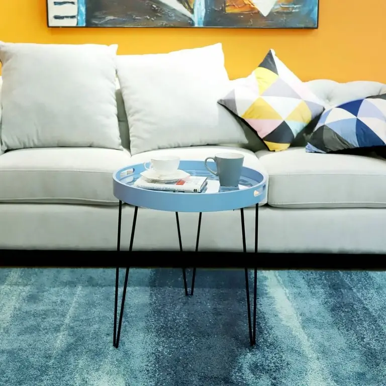 Loftscape Kayoom Bout De Canapé River – Métal – Bleu Clair