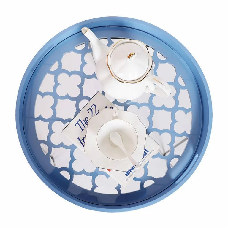 Loftscape Kayoom Bout De Canapé River – Métal – Bleu Clair