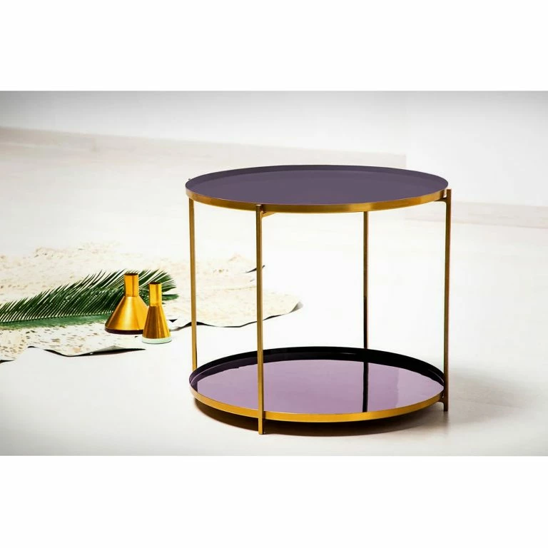 Loftscape Kayoom Bout De Canapé Tessa II – Fer – Aubergine