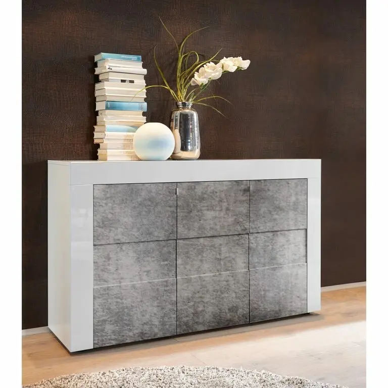 Loftscape LC Spa Buffet Easy I – Blanc Brillant / Imitation Béton