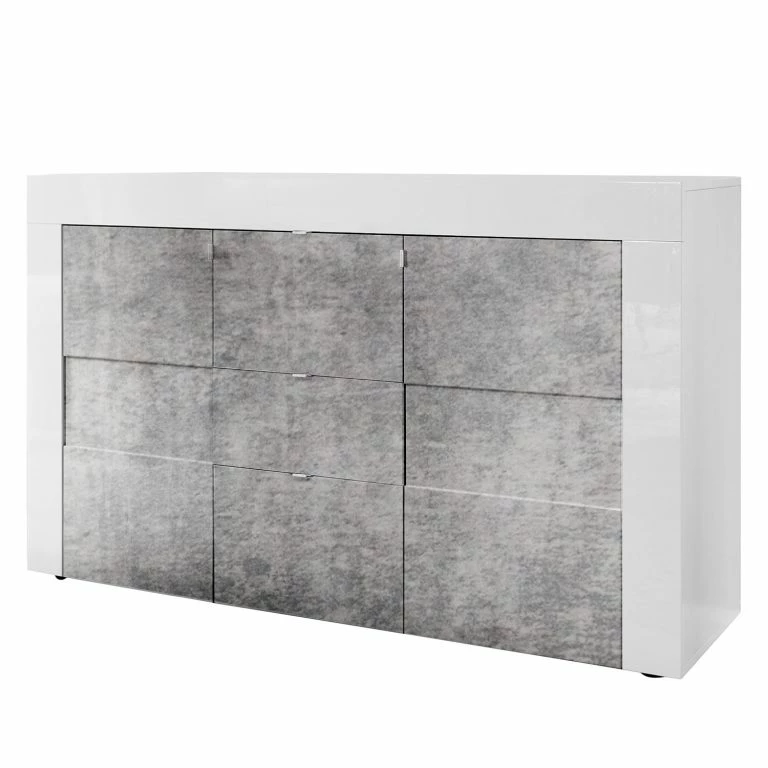 loftscape LC Spa Buffet Easy II – Blanc brillant / Imitation béton