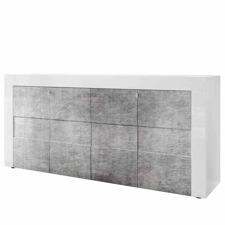 loftscape LC Spa Buffet Easy III – Blanc brillant / Imitation béton