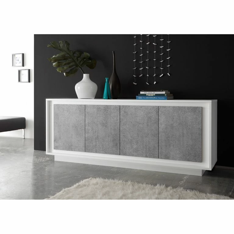 Loftscape LC Spa Buffet Forenza – Imitation Béton / Blanc