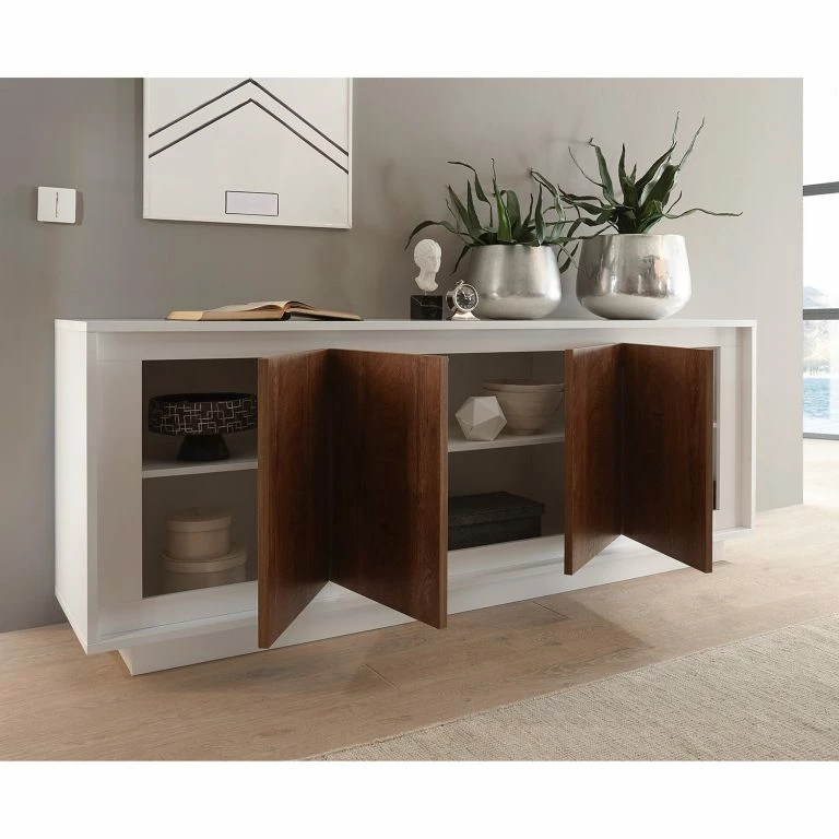 Loftscape LC Spa Buffet Forenza – Imitation Noisetier / Blanc