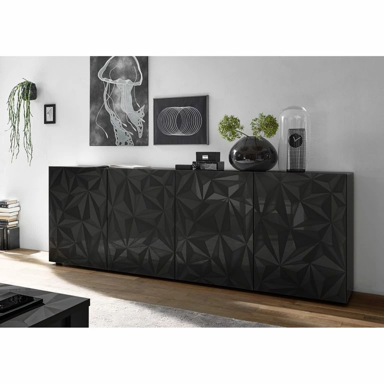 Loftscape LC Spa Buffet Prisma I – Anthracite Brillant – Largeur : 241 Cm