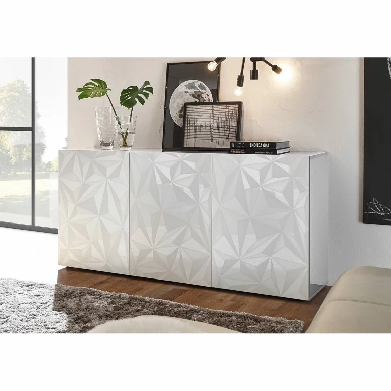 Loftscape LC Spa Buffet Prisma I – Blanc Brillant – Largeur : 181 Cm