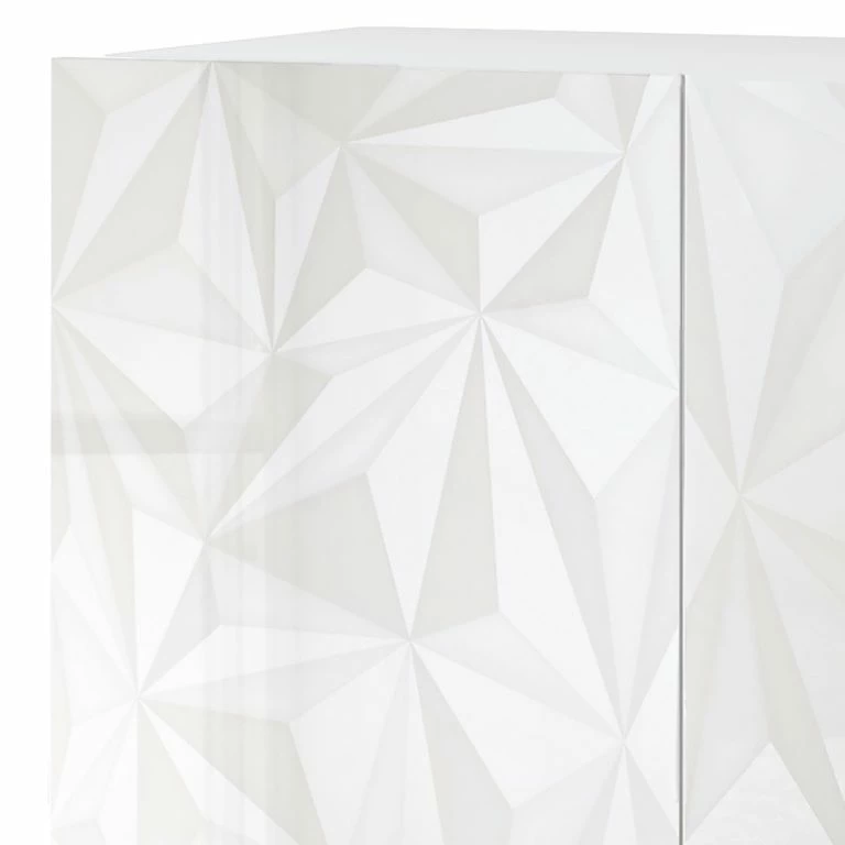 Loftscape LC Spa Buffet Prisma I – Blanc Brillant – Largeur : 181 Cm