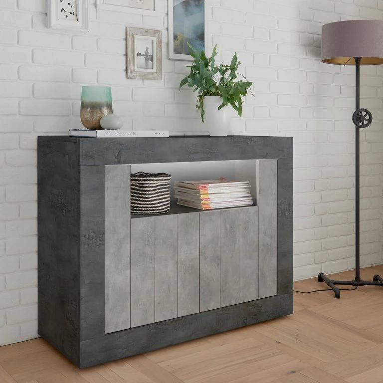 Loftscape LC Spa Buffet Urbino – Gris Clair / Gris Foncé