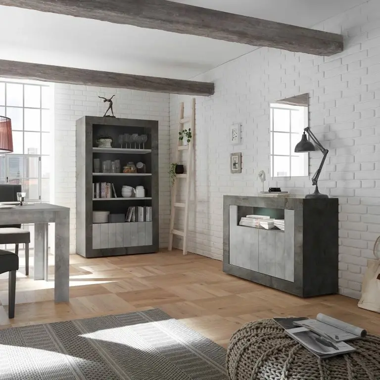 Loftscape LC Spa Buffet Urbino – Gris Clair / Gris Foncé