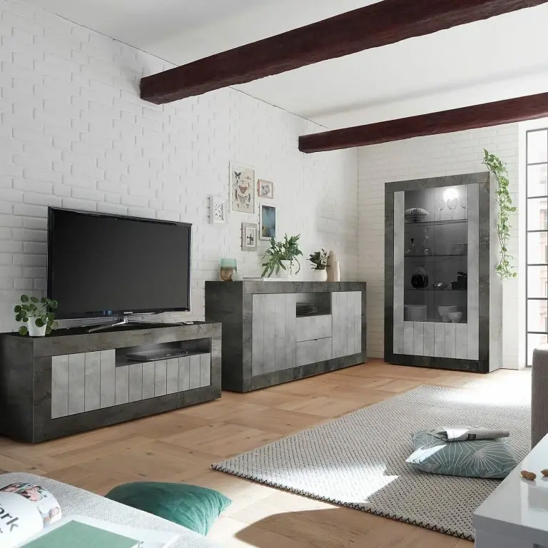 Loftscape LC Spa Buffet Urbino I – Gris Clair / Gris Foncé