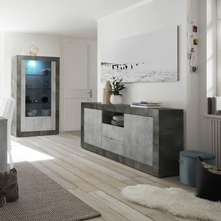 Loftscape LC Spa Buffet Urbino I – Gris Clair / Gris Foncé