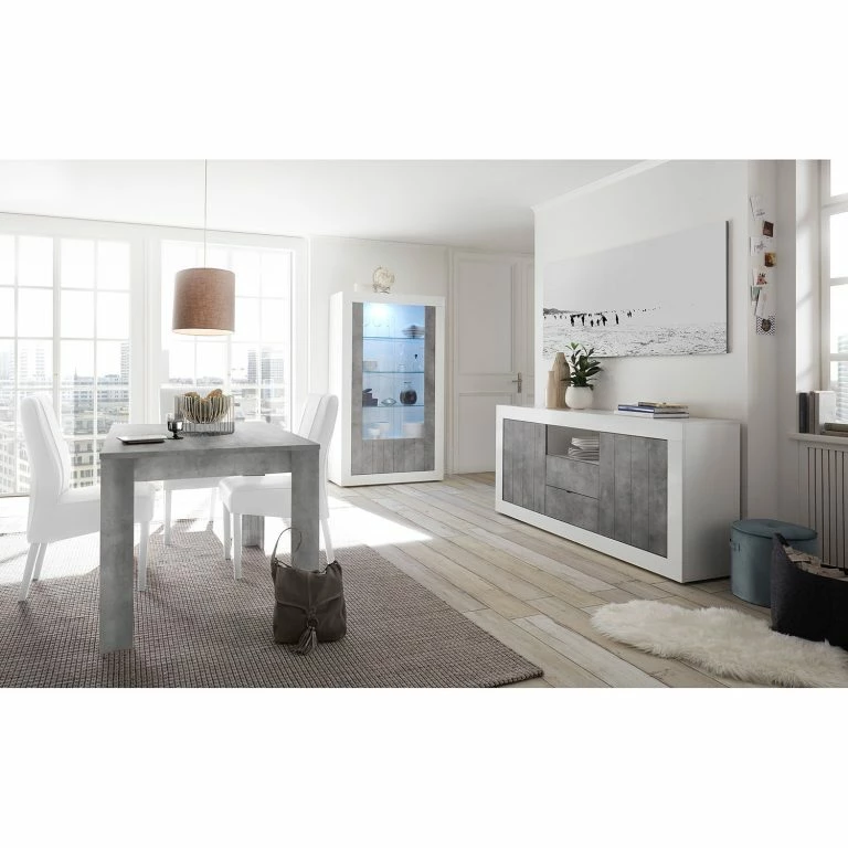 Loftscape LC Spa Buffet Urbino I – Imitation Béton / Blanc