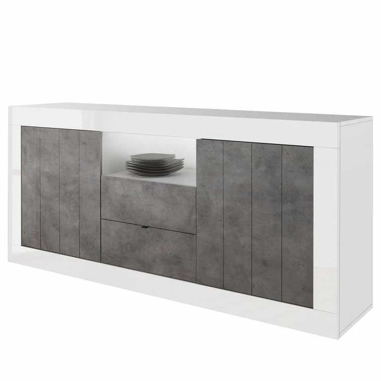 loftscape LC Spa Buffet Urbino I – Imitation béton / Blanc