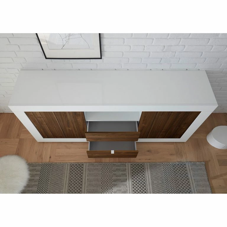 Loftscape LC Spa Buffet Urbino I – Imitation Noisetier / Blanc