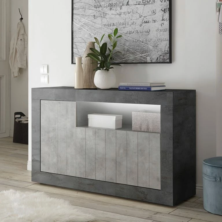 Loftscape LC Spa Buffet Urbino II – Gris Clair / Gris Foncé