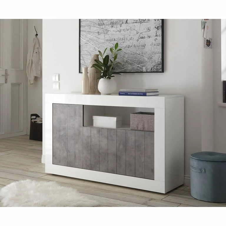 Loftscape LC Spa Buffet Urbino II – Imitation Béton / Blanc