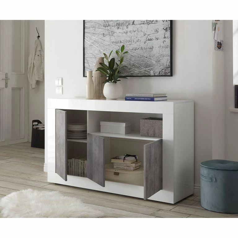 Loftscape LC Spa Buffet Urbino II – Imitation Béton / Blanc