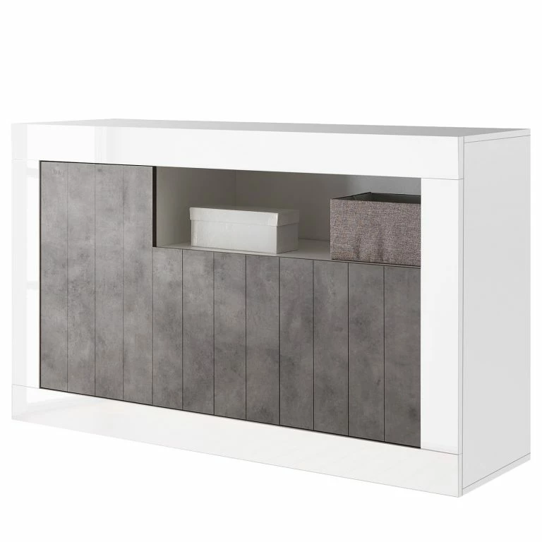 loftscape LC Spa Buffet Urbino II – Imitation béton / Blanc