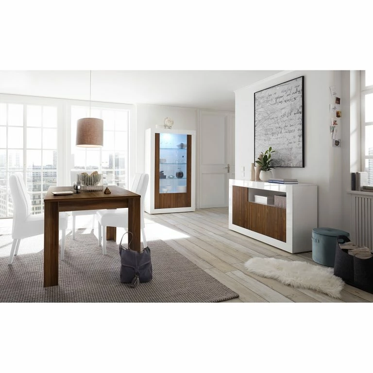 Loftscape LC Spa Buffet Urbino II – Imitation Noisetier / Blanc
