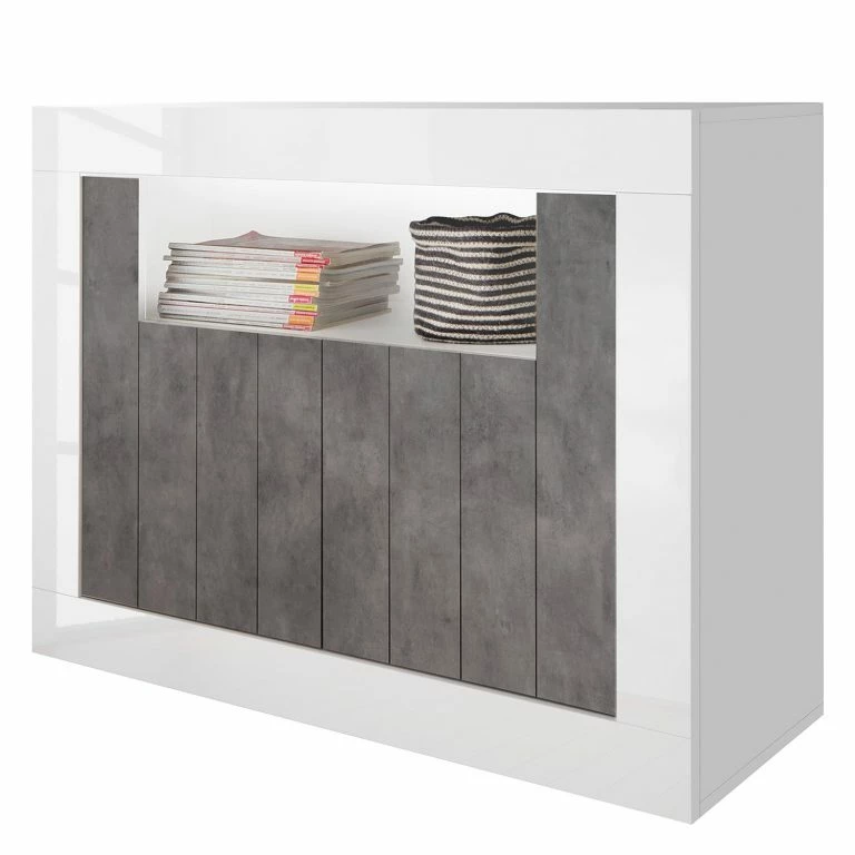 loftscape LC Spa Buffet Urbino – Imitation béton / Blanc