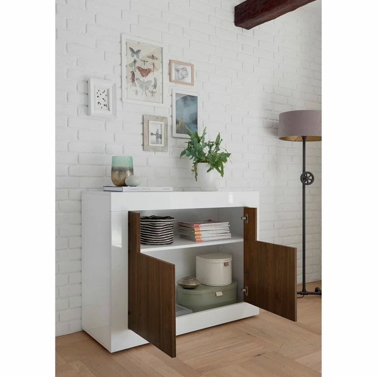 Loftscape LC Spa Buffet Urbino – Imitation Noisetier / Blanc