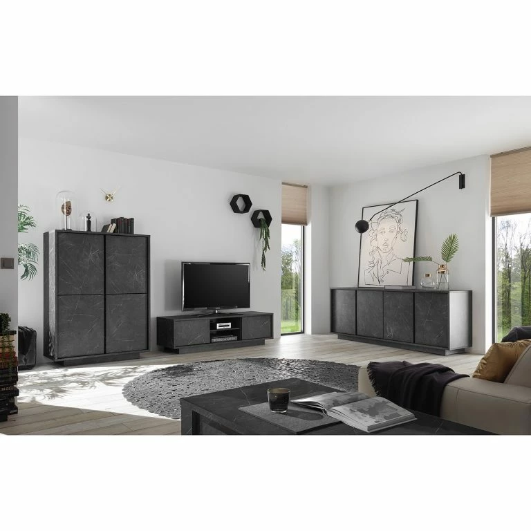 Loftscape LC Spa Enfilade Carrara – Imitation Marbre Anthracite