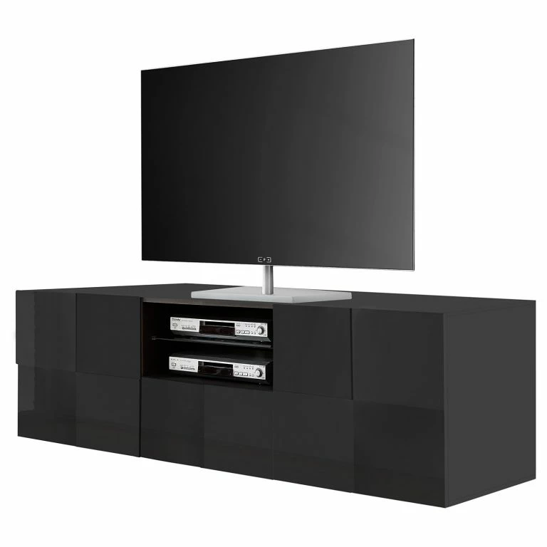 loftscape LC Spa Meuble TV Dama II – Anthracite brillant