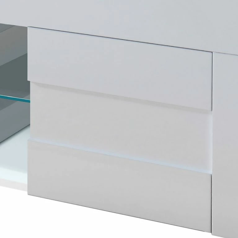 Loftscape LC Spa Meuble TV Easy – Blanc Brillant – Largeur : 181 Cm